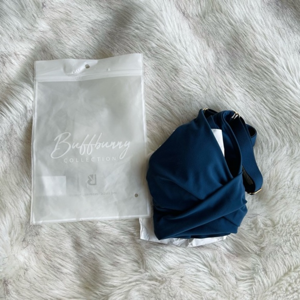 BuffBunny Candy Wrap Sports‎ Bra - Baked Blue